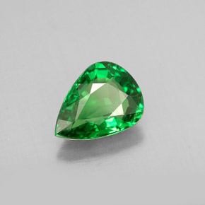 Granate tsavorita verde natural de 1,05 ct, en forma de pera, VS-SI