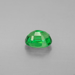 Granate tsavorita verde natural de 1,24 ct, corte óvalo, VS