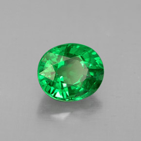 granate tsavorita Verde cromo natural de 1.09 ct, Corte Óvalo, VS