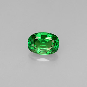 granate tsavorita Verde intenso natural de 0.61 ct, Corte Cojín, VS