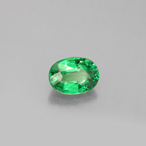 Granate tsavorita verde natural de 1,14 ct, corte óvalo, VVS-VS