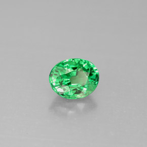 granate tsavorita Verde intenso natural de 0.98 ct, Corte Óvalo, VS