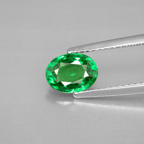 granate tsavorita Verde cromo natural de 1.41 ct, Corte Óvalo, VS