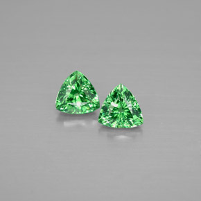Gemas de granate tsavorita verde natural de  ct, trillón, VVS-VS