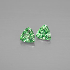 Gemas de granate tsavorita verde natural de  ct, trillón, VVS-VS