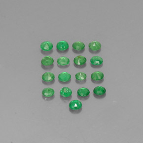 Gemas de granate tsavorita verde natural de  ct, corte redondo, VVS-VS