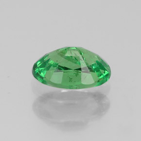 Granate tsavorita verde natural de 0,64 ct, corte óvalo, SI