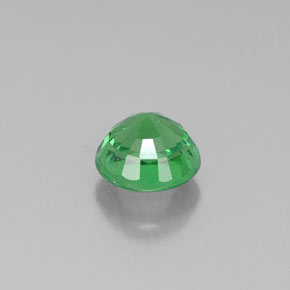 Granate tsavorita verde natural de 0,52 ct, corte redondo, VS-SI