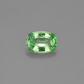 Granate tsavorita verde natural de 0,48 ct, corte cojín, VVS-VS