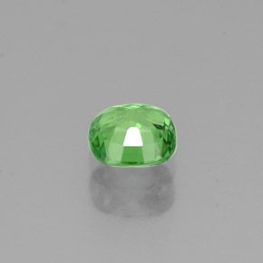 Granate tsavorita verde natural de 0,48 ct, corte cojín, VVS-VS