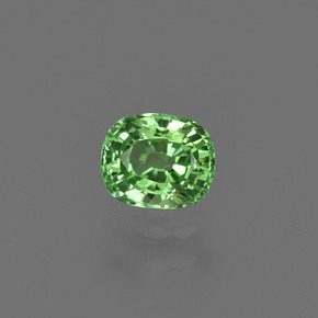 Granate tsavorita verde natural de 0,54 ct, corte óvalo, VVS-VS