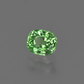 Granate tsavorita verde natural de 0,54 ct, corte óvalo, VVS-VS