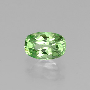 Granate tsavorita verde natural de 0,54 ct, corte cojín, VVS-VS
