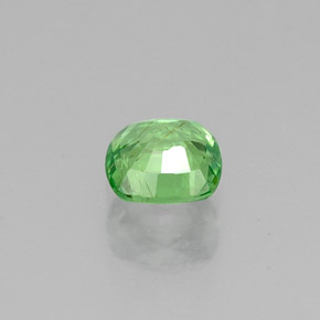 Granate tsavorita verde natural de 0,50 ct, corte cojín, VS