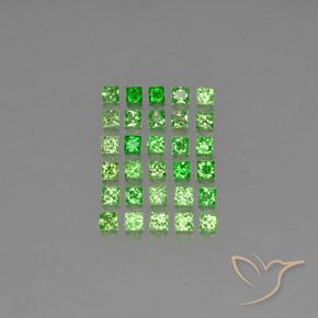 2.61ctw Natural Verde claro Granate Tsavorita, Cuadrado, VVS-VS