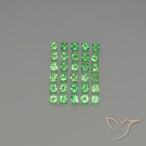 2.36ctw Natural Verde eléctrico Granate Tsavorita, Cuadrado, VVS-VS