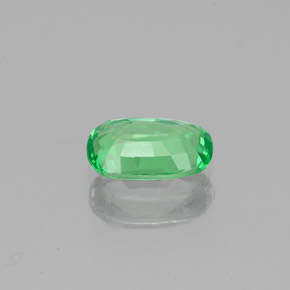 Granate tsavorita verde natural de 0,84 ct, corte cojín, VVS-VS