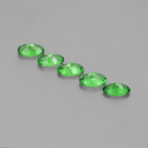 Gemas de granate tsavorita verde natural de  ct, corte óvalo, VVS-VS