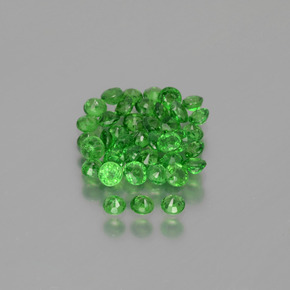 Gemas de granate tsavorita verde natural de 2,85 ct, corte redondo, VS-SI