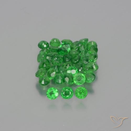 2.80ctw Natural Verde medio Granate Tsavorita, Redondo, VS-SI
