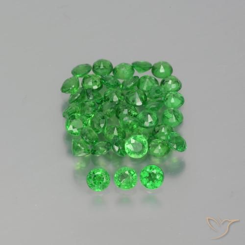 2.84ctw Natural Verde claro Granate Tsavorita, Redondo, VS-SI