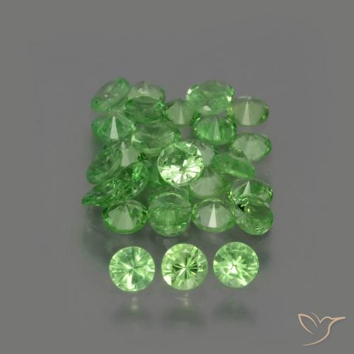 2.51ctw Natural Verde vivo Granate Tsavorita, Redondo, VS