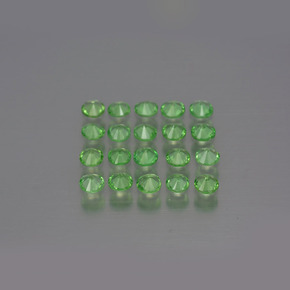 Gemas de granate tsavorita verde natural de 1,61 ct, corte redondo, VS