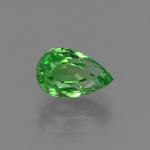 Granate tsavorita verde natural de 1,52 ct, en forma de pera, VS