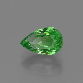 Granate tsavorita verde natural de 1,52 ct, en forma de pera, VS