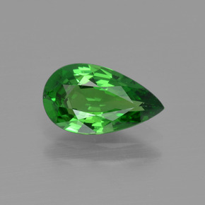 granate tsavorita Verde intenso natural de 1.26 ct, En forma de pera, VVS-VS