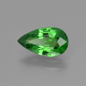 granate tsavorita Verde intenso natural de 1.26 ct, En forma de pera, VVS-VS