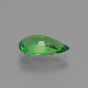 granate tsavorita Verde intenso natural de 1.26 ct, En forma de pera, VVS-VS