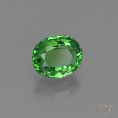 Granate tsavorita Verde claro natural de 1.21 ct, Ovalada, VS