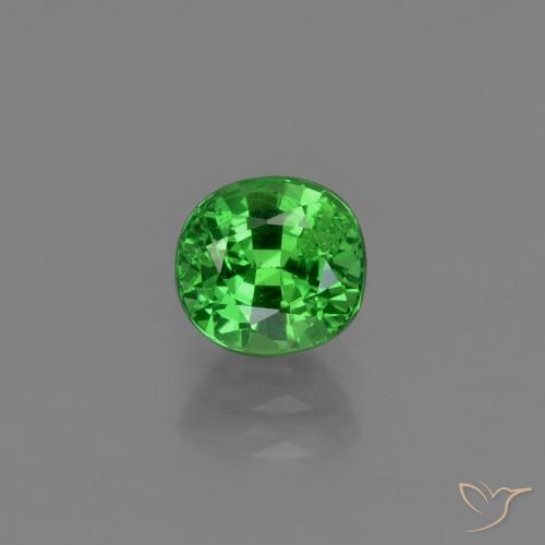 1.00ct Natural Verde eléctrico Granate Tsavorita, Ovalada, VS-SI