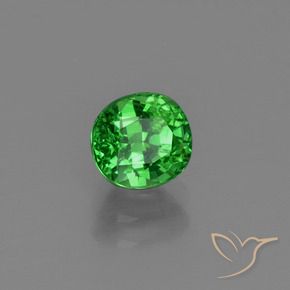 Granate tsavorita Verde eléctrico natural de 1.00 ct, Ovalada, VS-SI