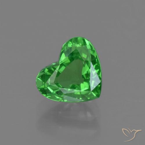 1.10ct Natural Verde medio Granate Tsavorita, Corazón, VS-SI