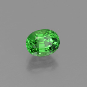 granate tsavorita Verde eléctrico natural de 1.01 ct, Corte Óvalo, VS