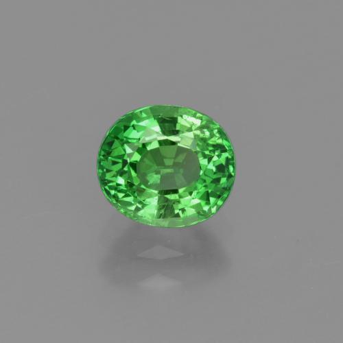 Granate tsavorita verde natural de 1,16 ct, corte óvalo, VS-SI