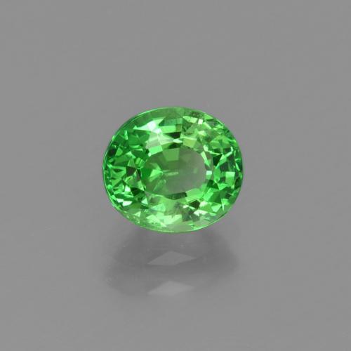 Granate tsavorita verde natural de 1,16 ct, corte óvalo, VS-SI