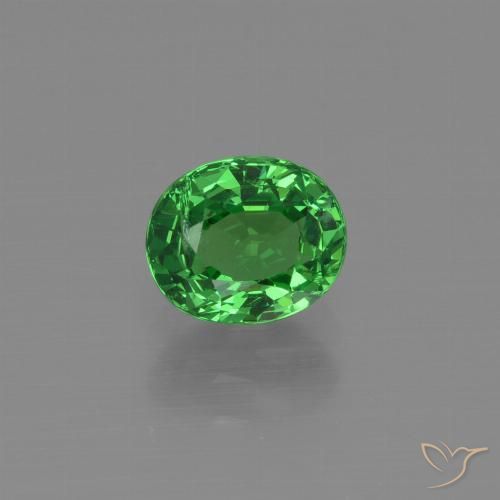1.18ct Natural Verde claro Granate Tsavorita, Ovalada, SI