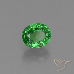Granate tsavorita Verde claro natural de 1.18 ct, Ovalada, SI