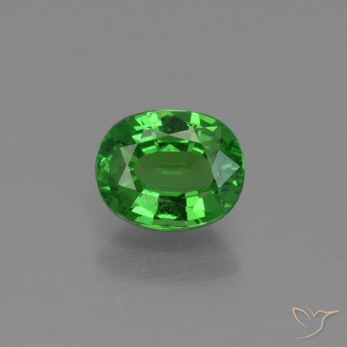 1.10ct Natural Verde eléctrico Granate Tsavorita, Ovalada, VS