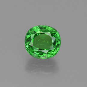Granate tsavorita verde natural de 1,51 ct, corte óvalo, VS-SI