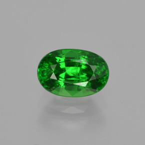 Granate tsavorita verde natural de 1,15 ct, corte óvalo, VS