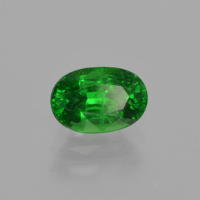 Granate tsavorita verde natural de 1,15 ct, corte óvalo, VS
