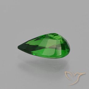 Granate tsavorita Verde intenso natural de 1.18 ct, En forma de pera, SI