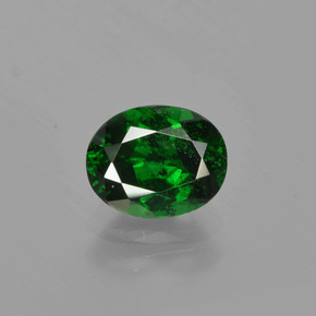 Granate tsavorita verde natural de 1,12 ct, corte óvalo, VS-SI