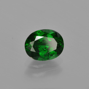 Granate tsavorita verde natural de 1,12 ct, corte óvalo, VS-SI