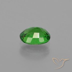 Granate tsavorita Verde medio natural de 0.99 ct, Ovalada, VS-SI