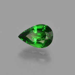 granate tsavorita Verde bosque claro natural de 0.96 ct, En forma de pera, SI